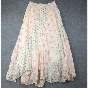 Polo Ralph Lauren Maxi Skirt Womens 4 Mixed Floral Coquette Cottage Peasant Boho